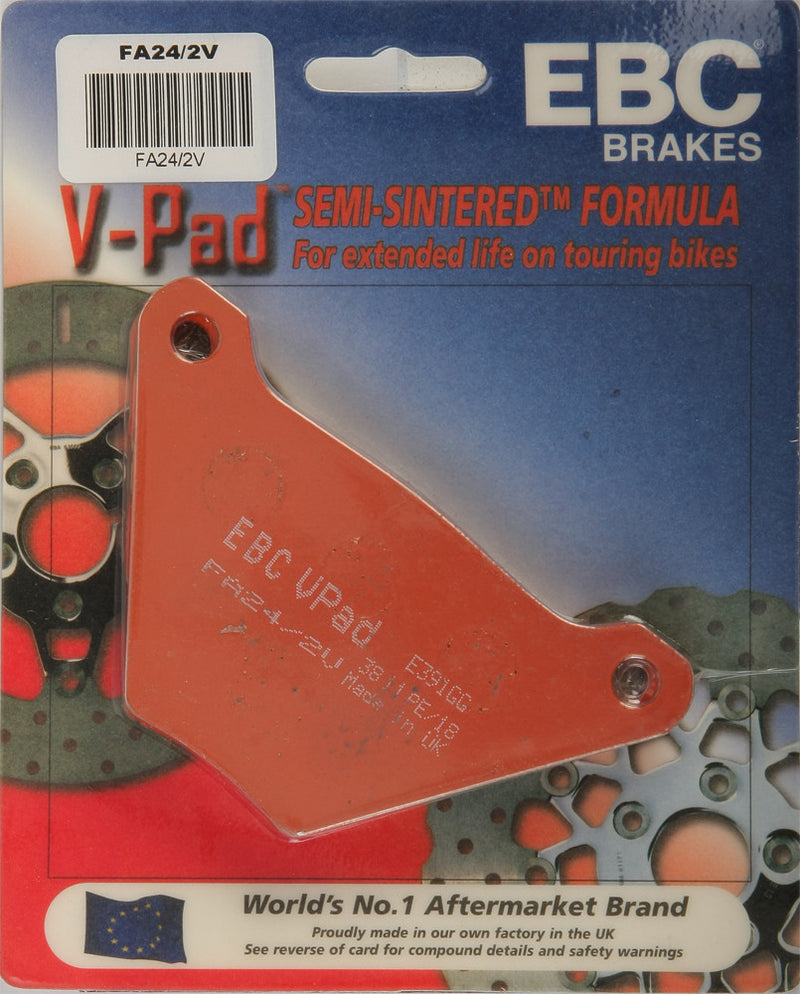 EBC Semi-Sintered Brake Pads FA24/2V - FA24 2V V-Series