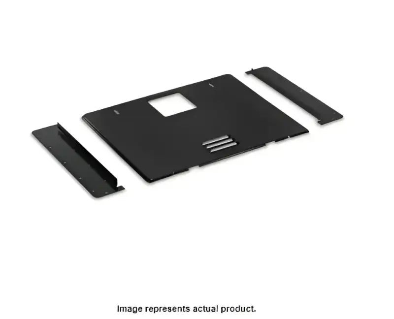 Black Dometic Svc Wh 6G Wide DL Door Kit with all necessary components for easy installation.