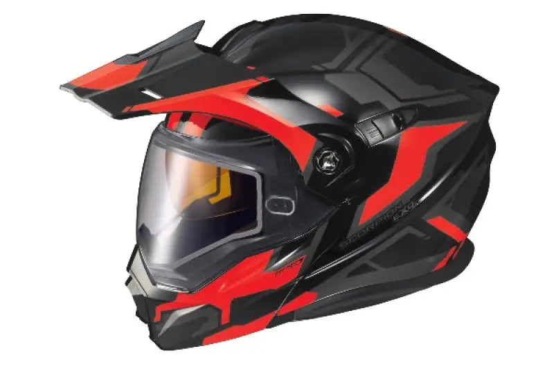 95-1745-SD Exo At950 Cold Weather Helmet Ellwood Red Lg (Dual Pane)