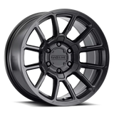950B-89050 + 18 Raceline Gauge Satin Black 18X9 5X127 + 18Mm - Wheel