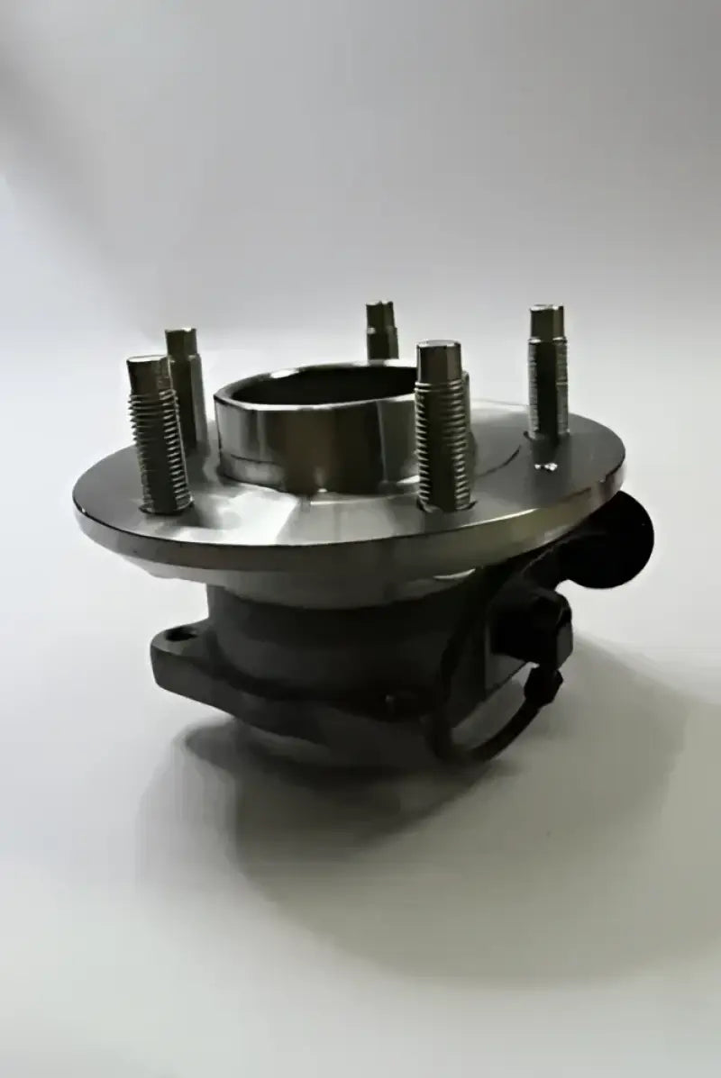 Silver and black Dorman wheel hub and bearing assembly for easy replacement