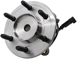 Silver hub bearing assembly with studs and electrical connector for 951-119 Dorman Hub Bearing Assembly