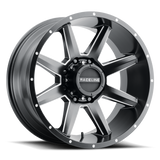 954M-29065+18 Raceline Stryker Satin Black Milled 20X9 6X1