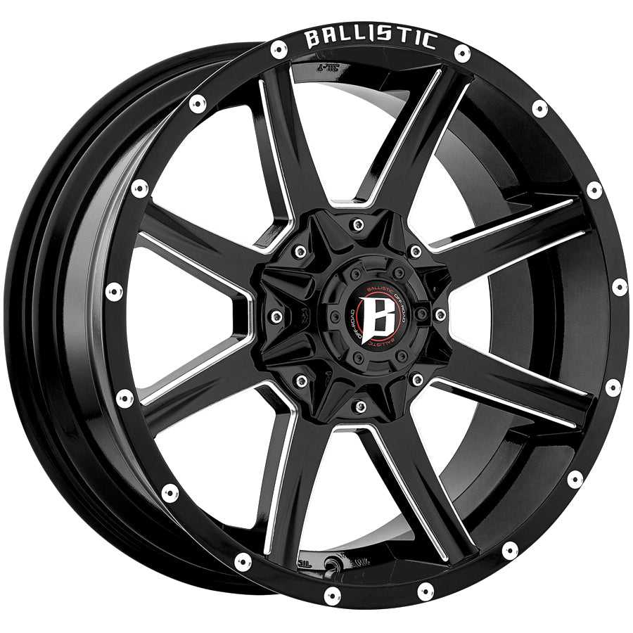 956290069+25GBX Ballistic Wheels Wheel 20 Inch Diameter x 9 Inch Width