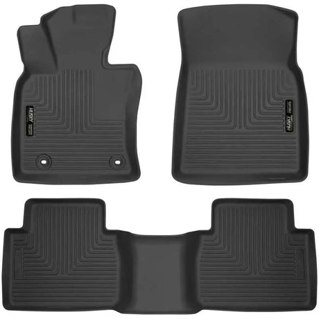 Husky Liners 95731 Husky Liners 2018 Toyota Camry Weatherbeater Black Front & 2nd Seat Floor Liners
