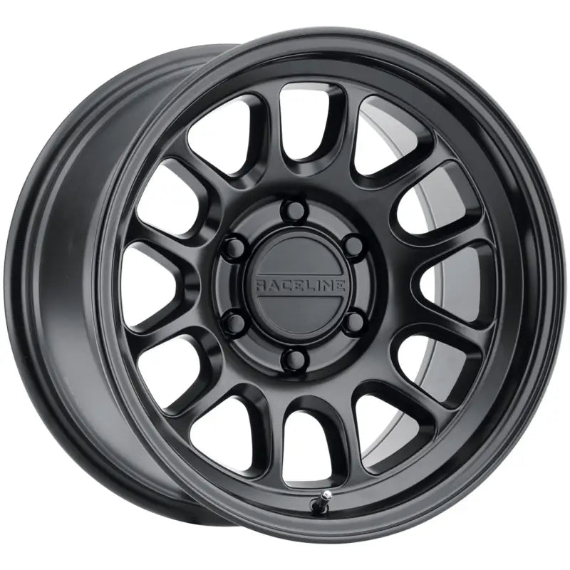 958B-79060-12 Raceline Rogue Satin Black 17X9 6X139.7 -12M - Wheel