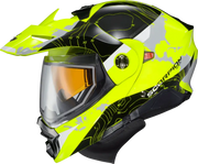 96-1058-SD Scorpion Exo Exo-At960 Cold Weather Helmet Topographic Hi-Vis 3X (Dual) - RV and Auto Parts