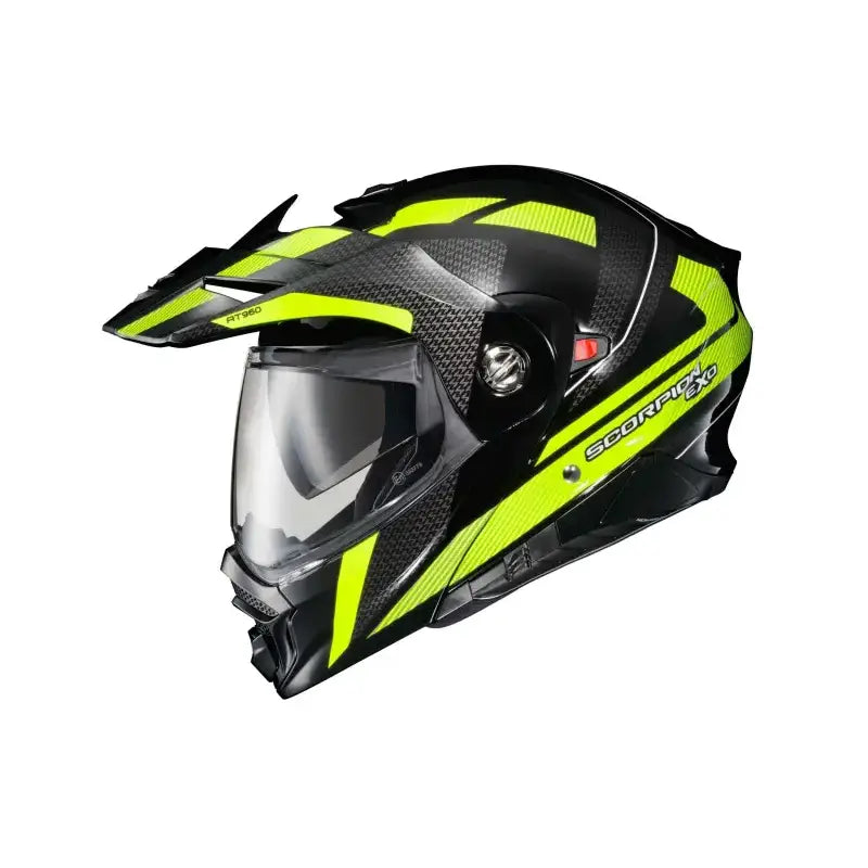 SCORPION EXO 96-1134 Exo At960 Modular Helmet Hicks Black/Hi Vis Md