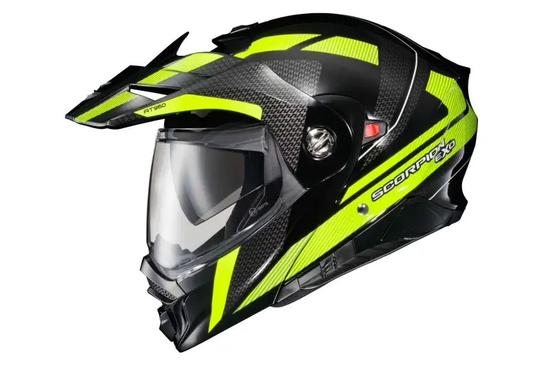 SCORPION EXO 96-1137 Exo At960 Modular Helmet Hicks Black/Hi Vis 2x