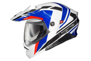 SCORPION EXO 96-1165 Exo At960 Modular Helmet Hicks White/Blue Lg