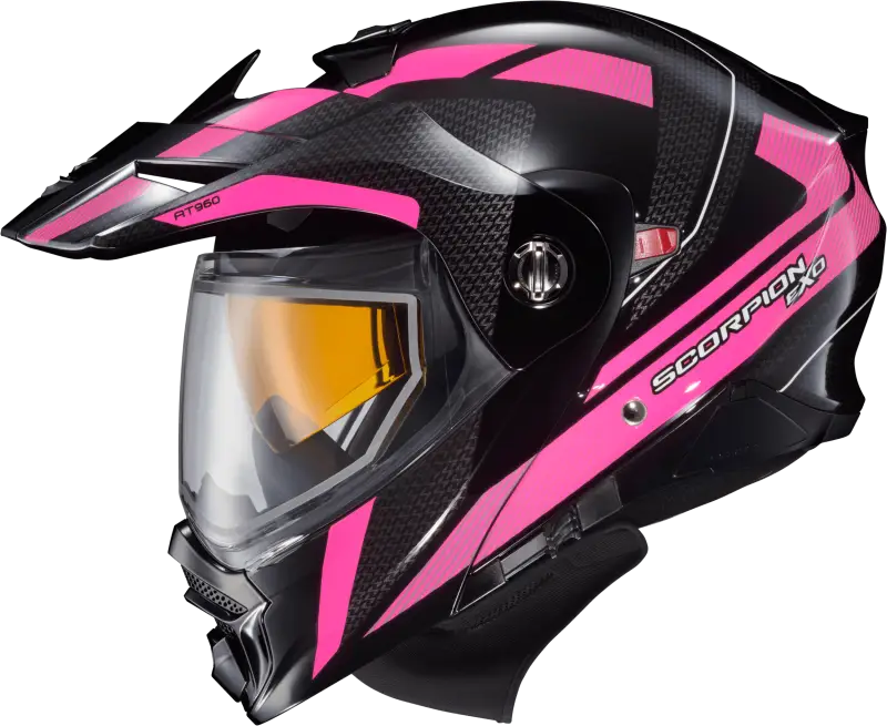 96-1173-SD Scorpion Exo Exo-At960 Cold Weather Helmet Hicks Pink Sm (Dual Pane) - RV and Auto Parts