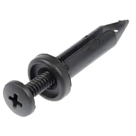 Black plastic push rivet fastener for Dorman Rivet 961-065, perfect for body repairs and trim installs