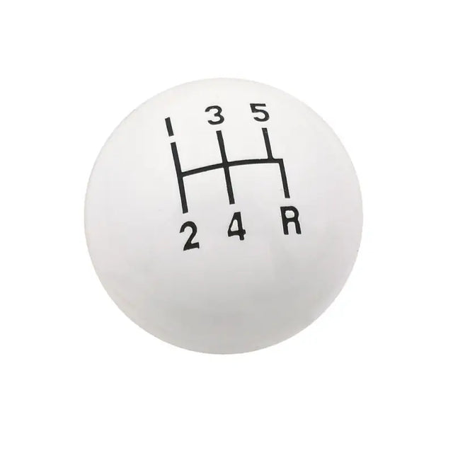 9619 Mr Gasket Knob 5 Speed Cl Wht 3/8-1