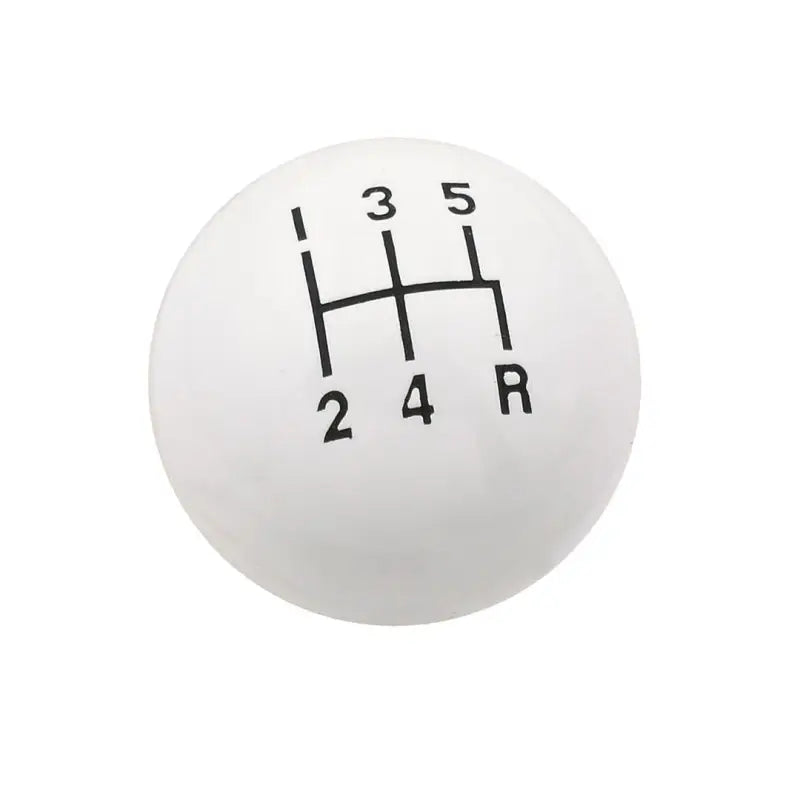 9619 Mr Gasket Knob 5 Speed Cl Wht 3/8-1