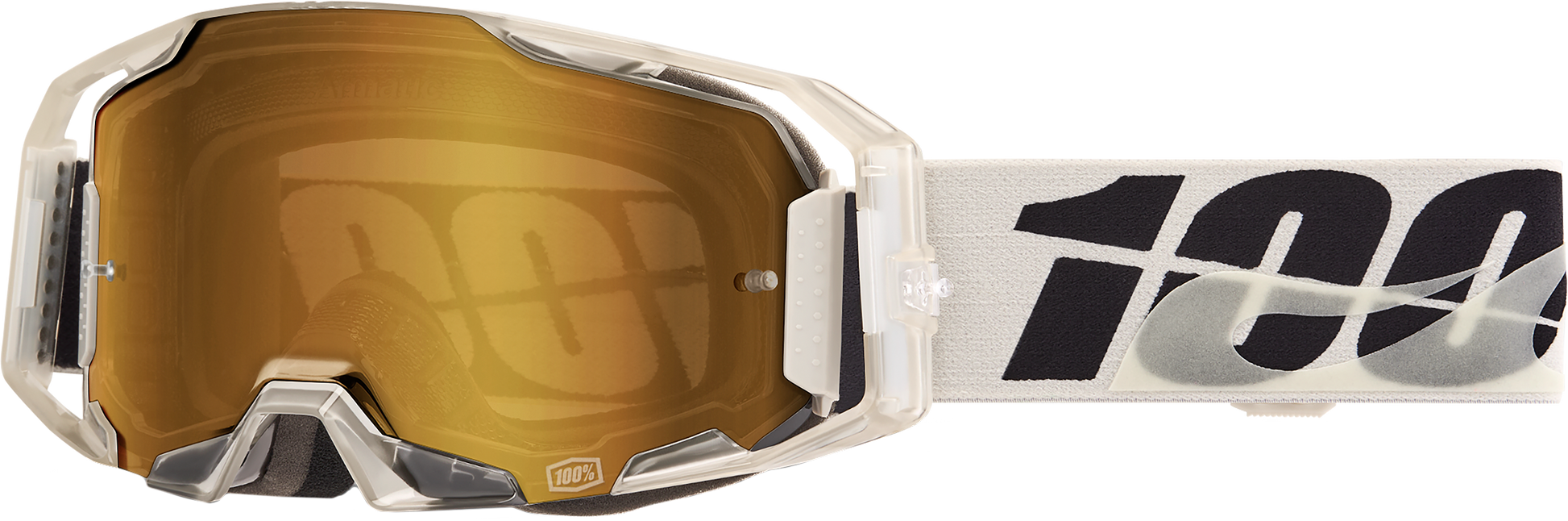 100-Percent Armatic Goggle Eyewear 50060-00010 - Mirror Frame Gold Lens Pitch True