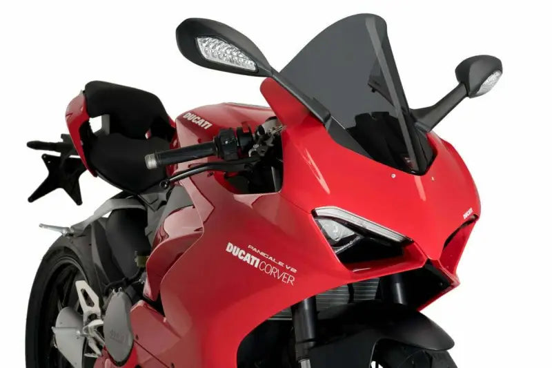 9690F Windscreen Racing Dark Smoke Ducati, improves aerodynamics and wind protection, tested in Virtual Wind Tunnel, Powersports, AVADA - Best Sellers