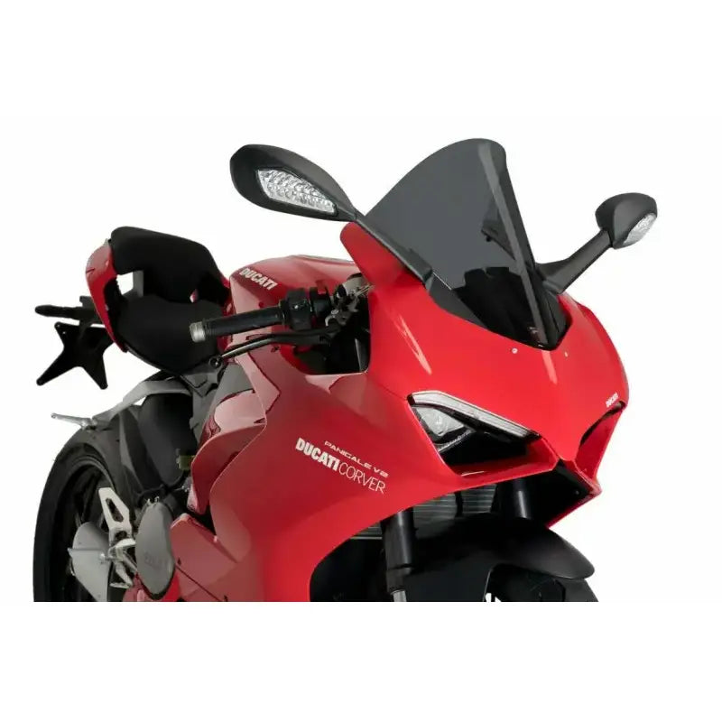 9690F Windscreen Racing Dark Smoke Ducati, improves aerodynamics and wind protection, tested in Virtual Wind Tunnel, Powersports, AVADA - Best Sellers