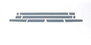 Matte gray Putco 9751240BP door sill scuff plates for Chevrolet Silverado and GMC Sierra