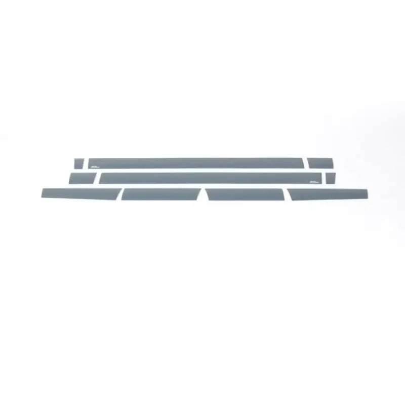 Matte gray Putco 9751240BP door sill scuff plates for Chevrolet Silverado and GMC Sierra