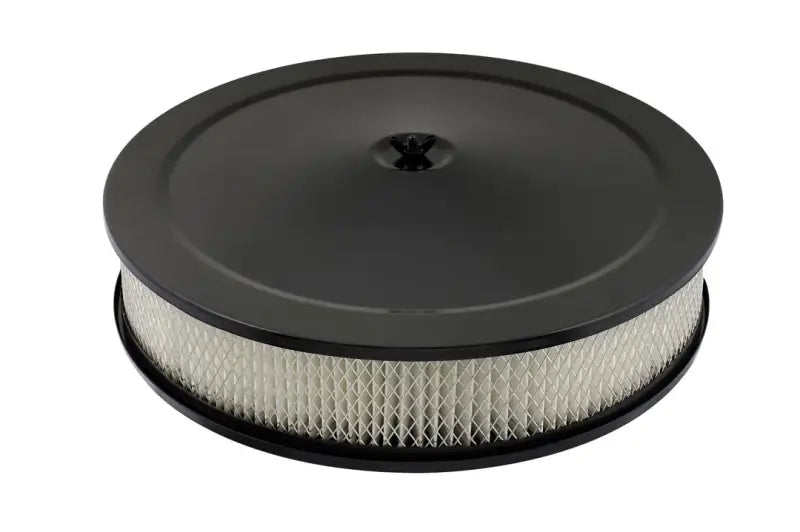 9790BP Mr Gasket Comp Air Clnr 14 Flat Blk
