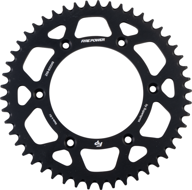FPA-8000-49-BLK Fire Power Rear Sprocket Aluminum 49T Blk