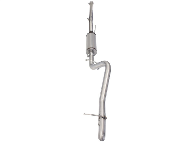 aFe 49-48057 aFe MACHForce XP 2-1/2in SS-409 Cat-Back Exhausts w/ 18in Muffler 07-17 Jeep Wrangler V6-3.6L