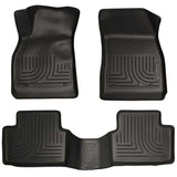 Husky Liners 98191 Husky Liners 13 Chevy Malibu WeatherBeater Black Front & 2nd Seat Floor Liners