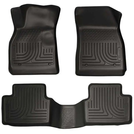 Husky Liners 98191 Husky Liners 13 Chevy Malibu WeatherBeater Black Front & 2nd Seat Floor Liners