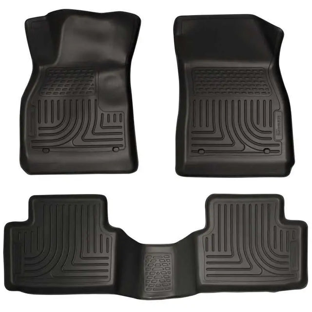 Husky Liners 98191 Husky Liners 13 Chevy Malibu WeatherBeater Black Front & 2nd Seat Floor Liners