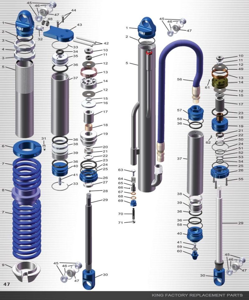 King Shocks CR2201 King Shocks Retaining Ring Int .500 BRG 1.000