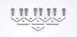 9887 Valve Cover Hold Down Tab Set