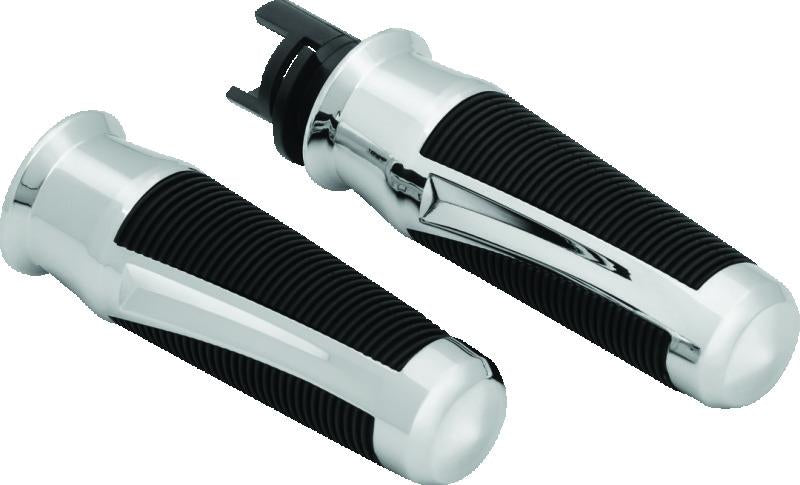Kuryakyn 5766 Kuryakyn Phantom Grips Indian Chrome - 5766