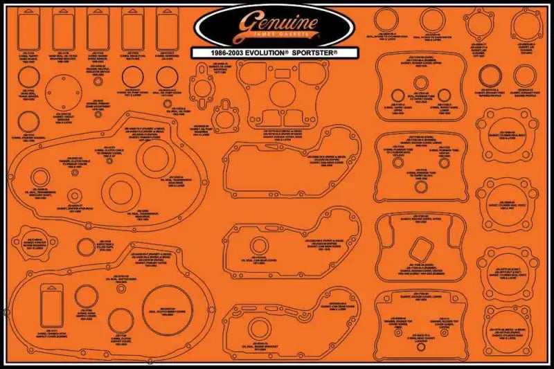 99000-EVXL Gasket Display Board Evo '86 03