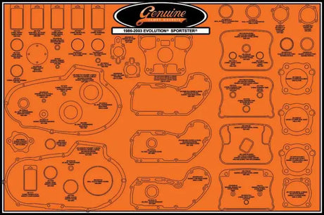 99000-EVXL Gasket Display Board Evo '86 03