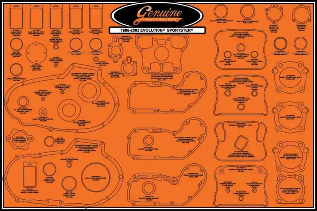 99000-EVXL Gasket Display Board Evo '86 03