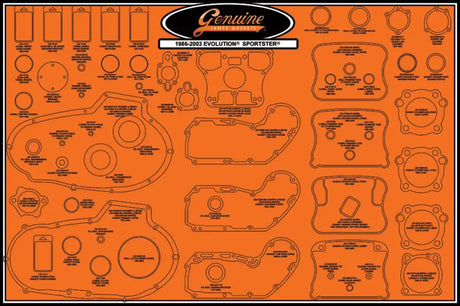 99000-EVXL-STK-2 James Gaskets Large Gasket Stocking Kit 99000-Evxl-Stk-2 - Gaskets/Seals