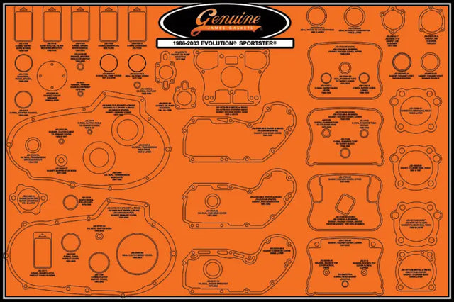 99000-EVXL-STK-2 James Gaskets Large Gasket Stocking Kit 99000-Evxl-Stk-2 - Gaskets/Seals
