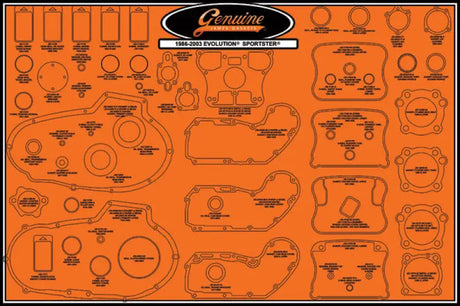 99000-EVXL-STK-2 James Gaskets Large Gasket Stocking Kit 99000-Evxl-Stk-2 - Gaskets/Seals