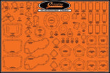 99000-KNPN-STK-1 James Gaskets Small Gasket Stocking Kit 99000-Knpn-Stk-1 - Gaskets/Seals