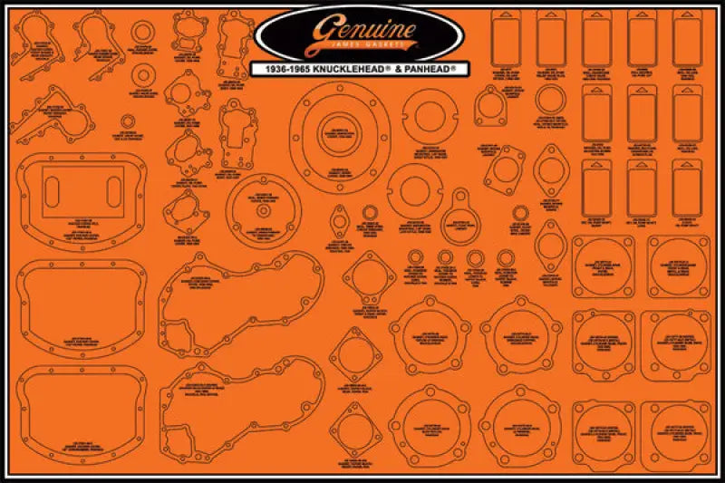 99000-KNPN-STK-2 James Gaskets Large Gasket Stocking Kit 99000-Knpn-Stk-2 - Gaskets/Seals
