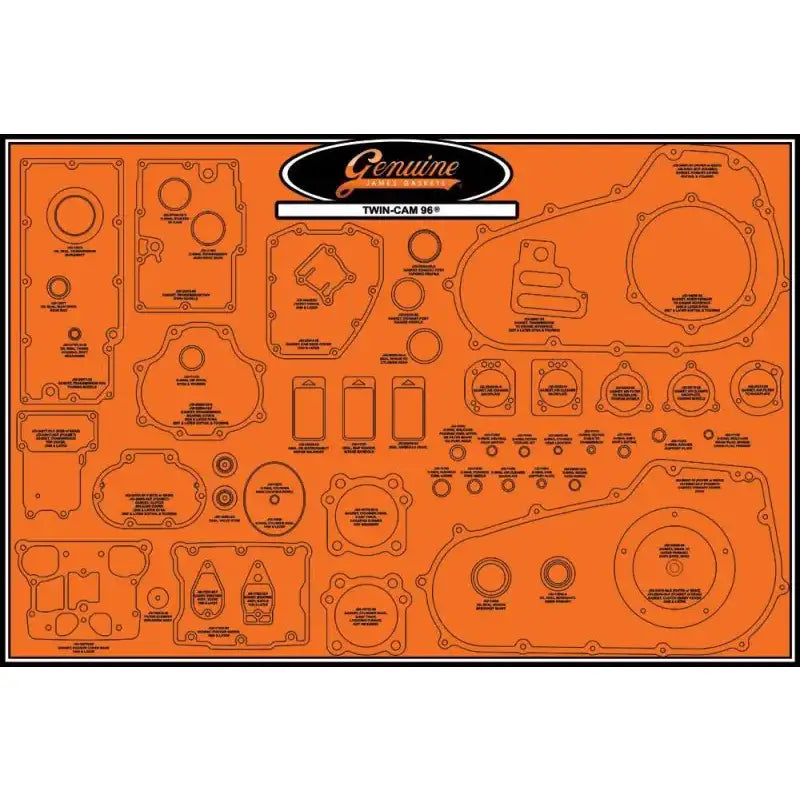 JAMES GASKETS 99000-TC96 Gasket Display Board