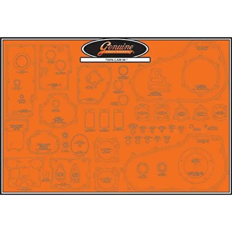 99000-TRANS James Gaskets Gasket Display Board Trans Big Twin 99000-Trans - Gaskets/Seals