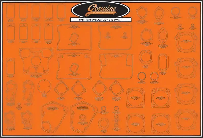 99000-XRSP-STK-1 James Gaskets Small Stocking Gasket Kit 99000-Xrsp-Stk-1 - Gaskets/Seals