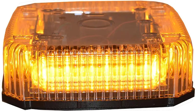 Amber LED warning light on the 9901LED-A Star Warning Amber Dome Golight Version