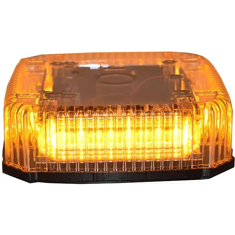 Amber LED warning light on the 9901LED-A Star Warning Amber Dome Golight Version