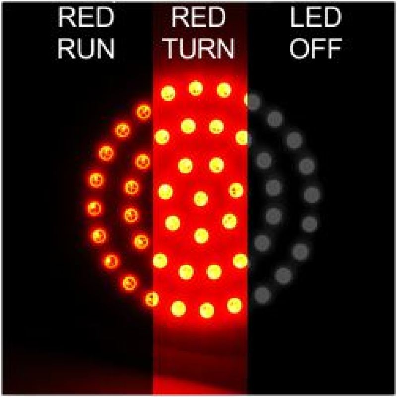 Letric Lighting LLC-B7SRR Letric Lighting Bullet Style Swtchbcks Red/Red