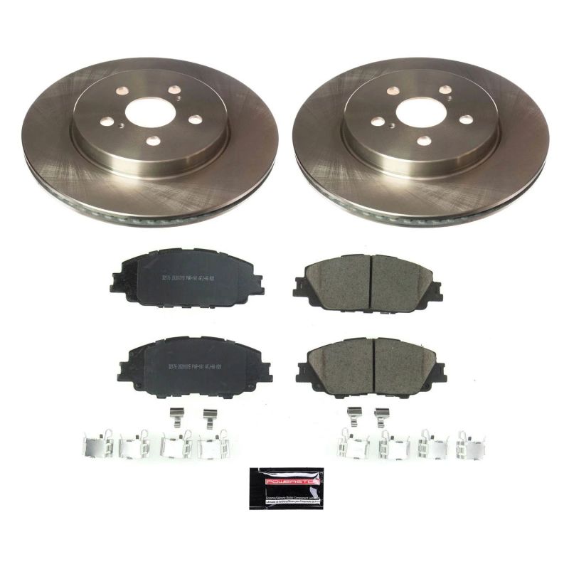 PowerStop KOE8328 Power Stop 2019 Toyota Corolla Front Autospecialty Brake Kit