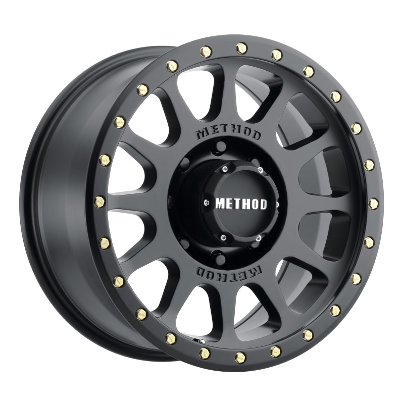 Method Wheels MR30521088518N Method MR305 NV 20x10 -18mm Offset 8x180 130.81mm CB Matte Black Wheel
