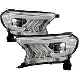 Toyota Tundra headlights with LED DRLs and projector beams for improved visibility