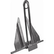 Metal fluke anchor with slip ring for marine anchor slip ring applications on boats